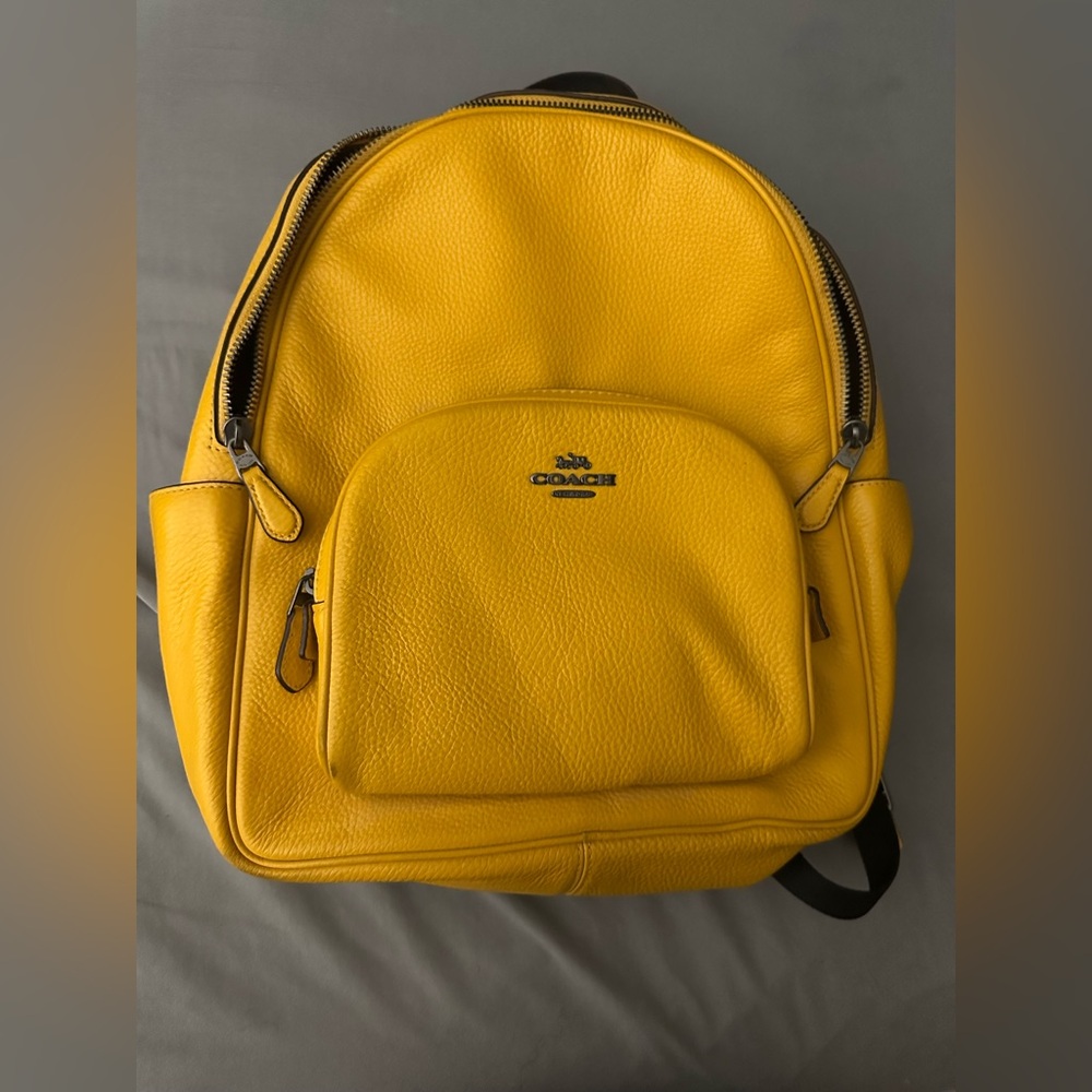 Yellow Coach backpack 🎒 - Picture 2 of 3